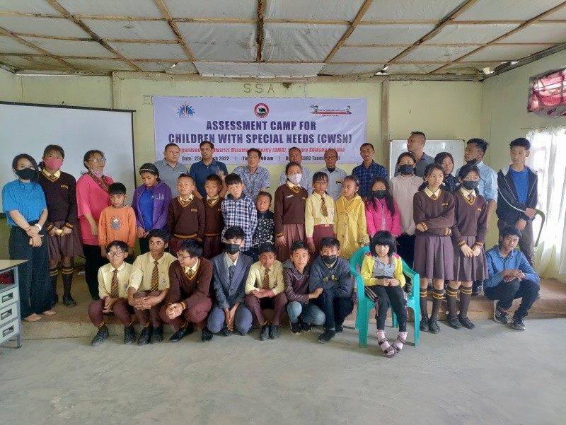 Assessment camp for Children with Special Needs conducted at Educational Block Resource Centre (EBRC) training hall Tseminyu on March 25. (Photo Courtesy: EBRC Tseminyu)